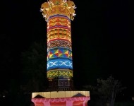 云南隴川民族風特色照明